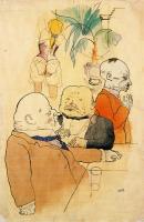 George Grosz - Am Tisch